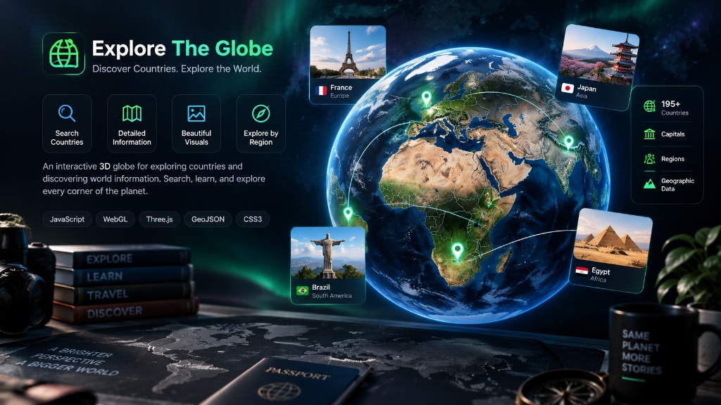 Explore The Globe — Interactive 3D Geography