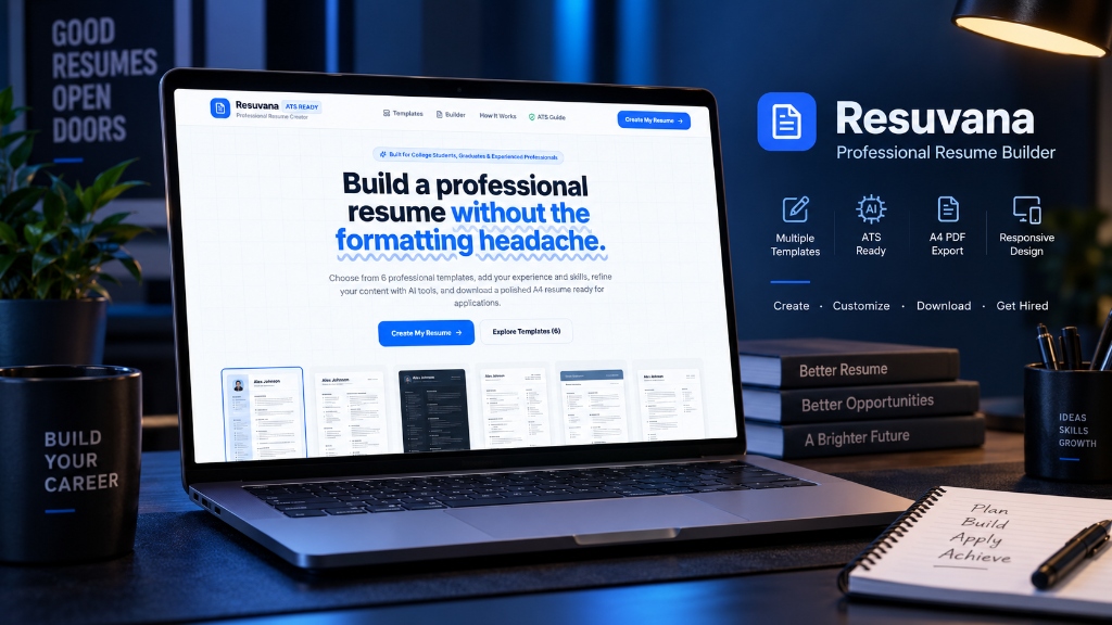 Resuvana — Professional Resume Builder